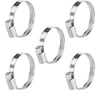 Poppstar Fascette stringitubo in acciaio inox 32-50mm con larghezza di banda 9mm, W2 (5 pezzi)