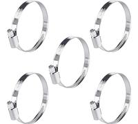 Poppstar Fascette stringitubo in acciaio inox 50-70mm con larghezza di banda 9mm, W2 (5 pezzi)