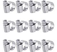 Poppstar Fascette stringitubo in acciaio inox 8-12mm con larghezza di banda 9mm, W2 (12 pezzi)