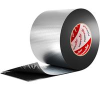 Poppstar nastro butilico sigillante impermeabile (10 m x 100 mm x 1,2) con pellicola di alluminio - Nastro adesivo per perdite acqua per tetti, pannelli, camper