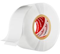 POPPSTAR Nastro in silicone autoagglomerante, 3m x 25mm, nastro isolante e sigillante (acqua, aria), bianco, 1 rotolo
