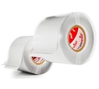 POPPSTAR Nastro in silicone autoagglomerante, 3m x 38mm, nastro isolante e sigillante (acqua, aria), bianco, 2 rotoli
