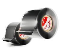 POPPSTAR Nastro in silicone autoagglomerante, 3m x 38mm, nastro isolante e sigillante (acqua, aria), nero, 2 rotoli