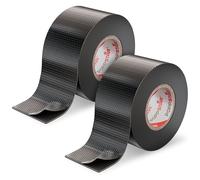 POPPSTAR Nastro isolante autoagglomerante universale, 5m x 38mm x 0,76mm, nero, 2 rotoli