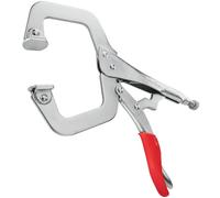 Poppstar Pinza a C di metallo per saldatura (lunghezza 28 cm) Morsetto a C per saldatura con 7 cm apertura di serraggio e manico in plastica