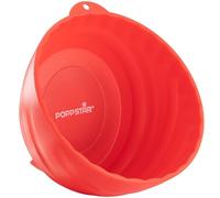 Poppstar Vassoio magnetico con bordo alto per attrezzi, (rotondo, Ø 14,5 cm), materiale: plastica, rosso