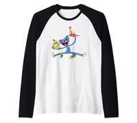 Poppy Playtime Huggy Wuggy che gioca con Bunzo Bunny & Bron Maglia con Maniche Raglan