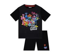Poppy Playtime Pigiami Ragazzo | Pigiama Corto Ragazzo | Pigiama Bambino da Gamer | Nero 11-12 Anni