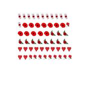 Poppy Remembrance Day Collections (Rembrance Day Poppy Nail Art Decals C1)