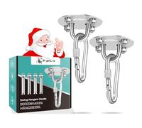 Poprkdre Gancio da soffitto, Staffa da soffitto per Sacco da Boxe in Acciaio Inossidabile Fino a 400 kg, Gancio da soffitto Resistente per Amaca da Sedia sospesa, Sacco da Boxe (2 Pezzi)