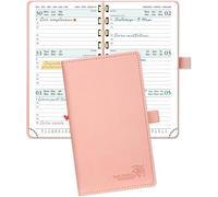 POPRUN Agenda 2024 2025 Piccola Settimanale 16,5 x 9 cm, Spirale Diario Scuola T