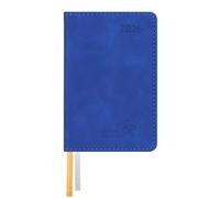 POPRUN Agenda Settimanale 2026 Piccola A7 in Italiano - Agendina Tascabile 2026 Formato 7,5x11,5 cm - Mini Planner 26 con Copertina Morbida in Pelle PU e Carta da 70 g/m², Blu Zaffiro