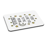 Pops i Love You To The Moon E Posteriore PC Computer Mouse Pad - Divertente