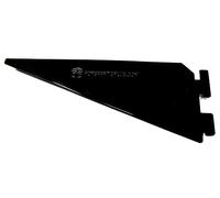 Pop's Parts Plus Lifetime Shed Shelf Brackets - Black Metal Railing Mount Brackets - 6 Pack with Screws - Powder Coated Steel Frame