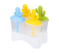 Popscile - Set di piattaforme per creatore di ghiaccio riutilizzabile, stampo per facile da rilasciare | Porta congelati con bastoni, muffa in silicone senza BPA, accessorio