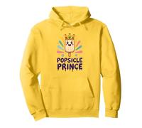 Popsicle Prince: Carino Royal Ice Cream Cartoon Felpa con Cappuccio, Unisex per Adulti, Limone, XL