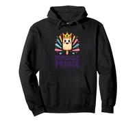 Popsicle Prince: Carino Royal Ice Cream Cartoon Felpa con Cappuccio, Unisex per Adulti, Nero, M