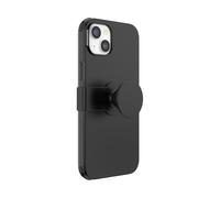 PopSockets Custodia per iPhone 14 Plus con impugnatura e scivolo, custodia per iPhone 14 - Nero