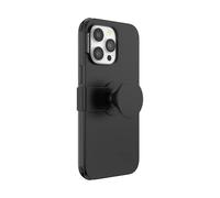 PopSockets Custodia per iPhone 14 Pro Max con impugnatura e scivolo per telefono, compatibile con MagSafe, custodia per iPhone 14 Pro Max, compatibile con ricarica wireless, nero
