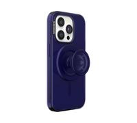 PopSockets Custodia per iPhone 15 Pro con impugnatura rotonda compatibile con MagSafe, custodia per iPhone 15 Pro, compatibile con ricarica wireless, blu navy