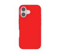 PopSockets Custodia per iPhone 16 compatibile con MagSafe, compatibile con ricarica wireless, solo custodia, rosso
