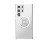 PopSockets Custodia per Samsung Galaxy S23 Ultra con impugnatura magnetica rotonda compatibile con MagSafe, custodia per telefono per Galaxy S23 Ultra - trasparente