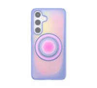 PopSockets Custodia per Samsung Galaxy S24 con impugnatura magnetica rotonda compatibile con MagSafe, custodia per telefono per Galaxy S24 - Aura