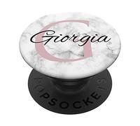 PopSockets Giorgia Pink Monogram Lettera G Girls in Personalizzare Supporto e Impugnatura per Smartphone e Tablet