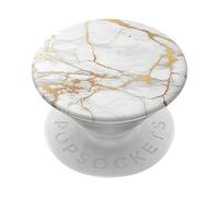 PopSockets, PopGrip Gold Lutz Marble, Bianco