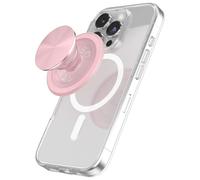 PopSockets Handygriff für MagSafe, magnetisch- Altrosa | Mit Magnet, Abnehmbar, Kindle/iPhone/Android/Tablet, Hell, Pink, Metall, Emaille, Top
