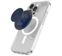 PopSockets Impugnatura MagSafe per Telefono, Supporto- Blu Navy Francese | Con Magnete, Rimovibile, Kindle/iPhone/Android/Tablet, Navy, Blu, Scuro, Metallo, Smalto, Top