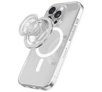 PopSockets Impugnatura MagSafe per Telefono, Supporto- Glitter Trasparente | Rimovibile, per Kindle / Android / iPhone, con magnete, glitter, scintillante, trasparente, traslucido
