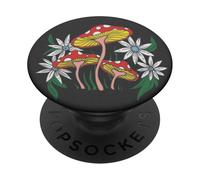 PopSockets - Impugnatura per telefono a forma di fungo, modello Shiitake PopSockets PopGrip Adesivo