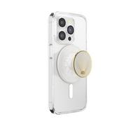 PopSockets Impugnatura rotonda compatibile con MagSafe, anello adattatore incluso, supporto per telefono, compatibile con ricarica wireless, smalto bianco radiante