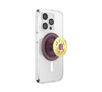 PopSockets Impugnatura rotonda compatibile con MagSafe, anello adattatore incluso, supporto per telefono, compatibile con ricarica wireless, smalto Sun Jewel Malva