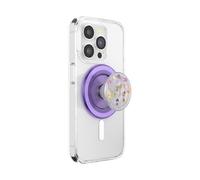PopSockets Impugnatura rotonda per telefono compatibile con MagSafe, anello adattatore incluso, supporto per telefono, compatibile con ricarica wireless - Purple Fields