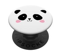 PopSockets Panda in Black Pink & White AFB1421 PopGrip: Impugnatura per Telefoni Cellulari e Tablet Intercambiabile