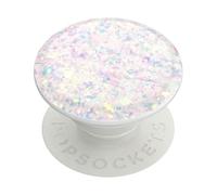 PopSockets: impugnatura per telefono con cavalletto espandibile, presa pop per telefono - coriandoli iridescenti bianchi