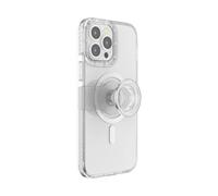 PopSockets: PopCase compatibile con Magsafe - Custodia per iPhone 13 Pro Max con Supporto PopGrip Slide Riposizionabile e Impugnatura con Top Intercambiabile - Clear