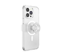PopSockets: PopCase PlantCore per MagSafe - Custodia a Base vegetale per iPhone 14 PRO Max con Supporto PopGrip Slide Riposizionabile e Impugnatura con Top Intercambiabile - Clear