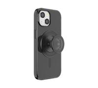 PopSockets: PopCase PlantCore per MagSafe - Custodia a Base Vegetale per iPhone 15 con PopGrip compatibile con MagSafe - Impugnatura per telefono con un Top Intercambiabile - Black Transluscent