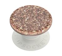 PopSockets: PopGrip - Coriandoli con tappo intercambiabile per telefoni e tablet, colore: oro rosa