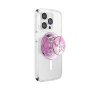 PopSockets Impugnatura rotonda per telefono compatibile con MagSafe, anello adattatore incluso, supporto per telefono, compatibile con ricarica wireless, Disney - Smalto Sylveon Wink