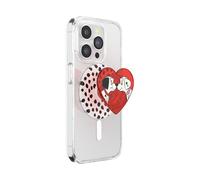 PopSockets Impugnatura per telefono per MagSafe, presa magnetica sicura e supporto per telefono, cavalletto a mani libere, compatibile con ricarica wireless, Disney - Heart Two Cute