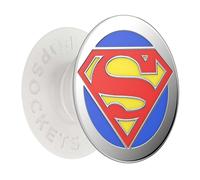 PopSockets, PopGrip per smartphone Enamel Superman funzione supporto, Rosso