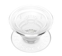 PopSockets: PopGrip - Supporto e Impugnatura per Telefoni Cellulari e Tablet con un Top Intercambiabile - Clear