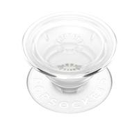 PopSockets: PopGrip Plant - Supporto e Impugnatura Estensibile Realizzati con Materiali a Base Vegetale con un Top Intercambiabile per Smartphone e Tablet - Clear