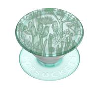 PopSockets: PopGrip Plant - Supporto e Impugnatura Estensibile Realizzati con Materiali a Base Vegetale con un Top Intercambiabile per Smartphone e Tablet - Translucent Cacti
