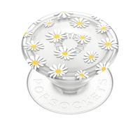 PopSockets: PopGrip Plant - Supporto e Impugnatura Estensibile Realizzati con Materiali a Base Vegetale con un Top Intercambiabile per Smartphone e Tablet - Translucent He Loves Me Not
