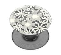 PopSockets: PopGrip Plant - Supporto e Impugnatura Estensibile Realizzati con Materiali a Base Vegetale con un Top Intercambiabile per Smartphone e Tablet - Sunday Toss Cream